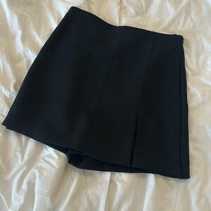 Zara Black Slit Skort